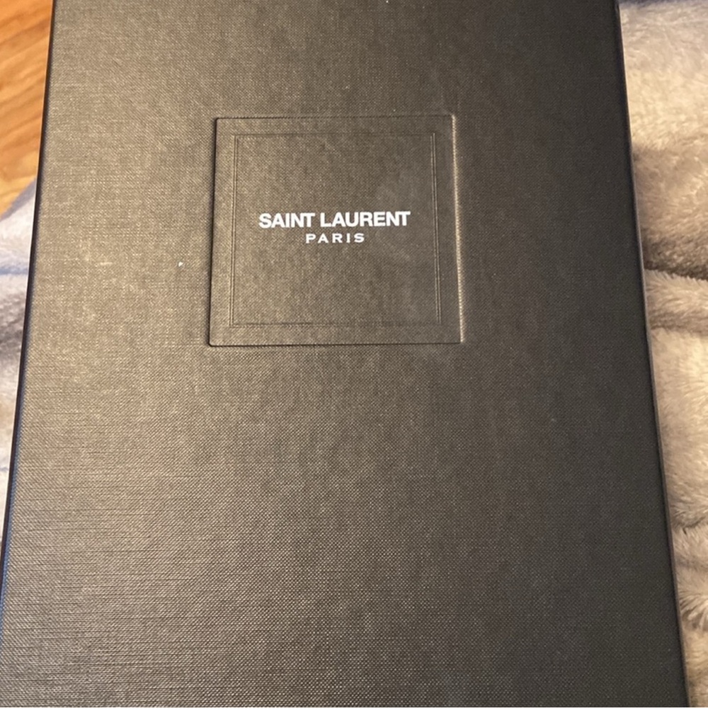 Saint Laurent Joson Pallad O Black Sandals sz 38.5 - Picture 13 of 15